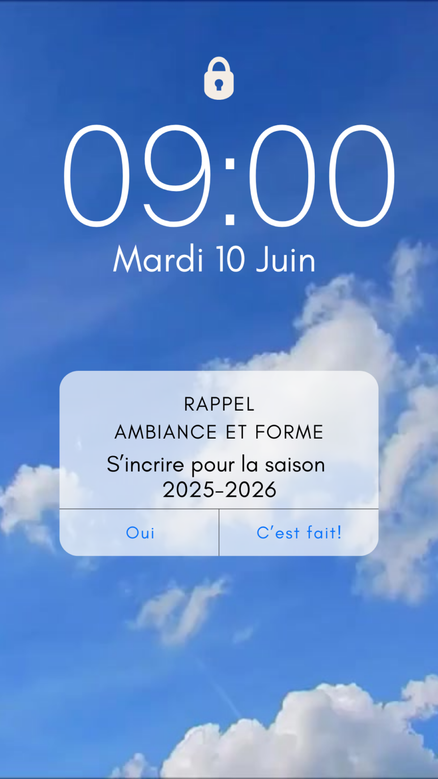 Inscriptions 2025-2026